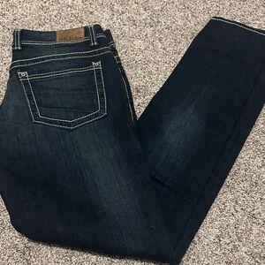 BKE Women's Dark Blue Skinny Jeans